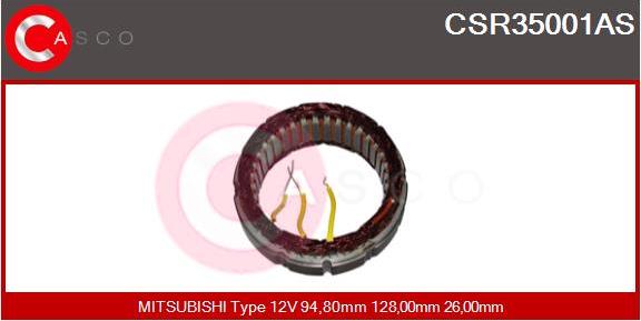 Casco CSR35001AS - Статор, генератор avtokuzovplus.com.ua