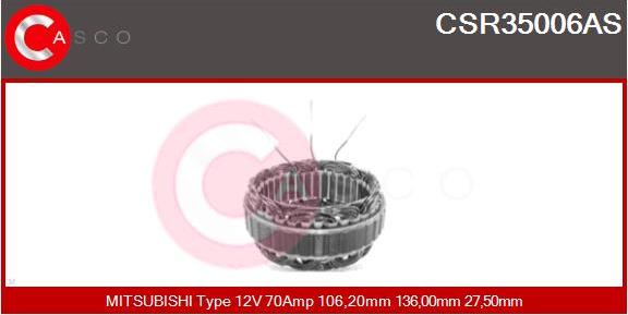 Casco CSR35006AS - Статор, генератор autocars.com.ua