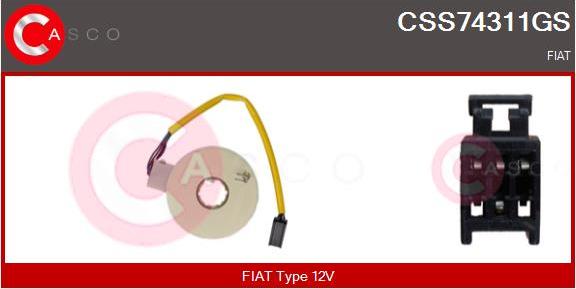 Casco CSS74311GS - Датчик кута повороту руля autocars.com.ua