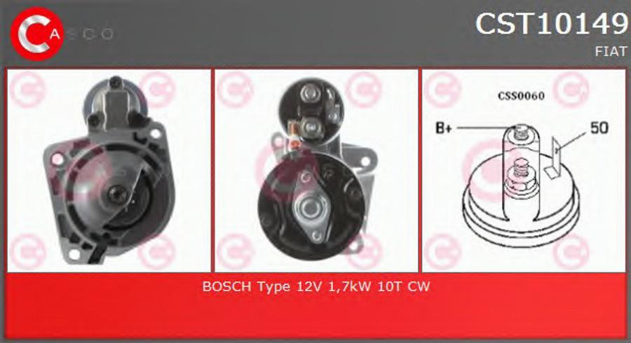 Casco CST10149 - Стартер autocars.com.ua