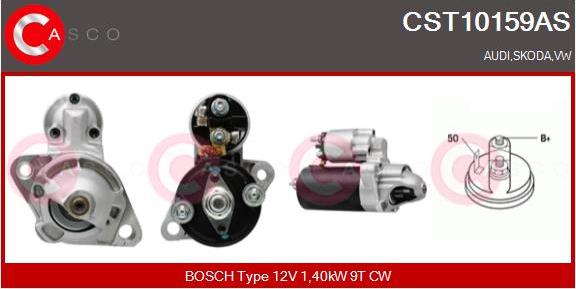 Casco CST10159AS - Стартер avtokuzovplus.com.ua