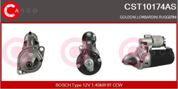 Casco CST10174AS - Стартер avtokuzovplus.com.ua