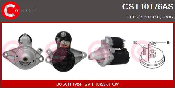 Casco CST10176AS - Стартер avtokuzovplus.com.ua