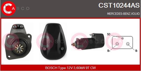 Casco CST10244AS - Стартер autocars.com.ua