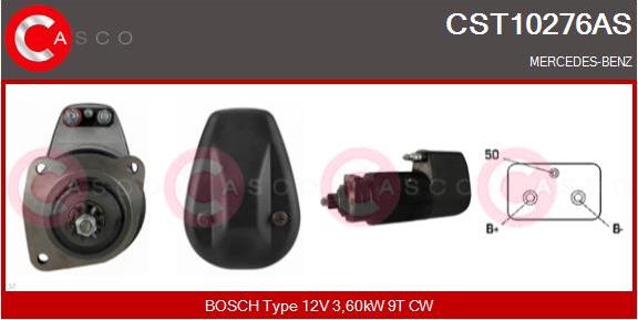 Casco CST10276AS - Стартер autocars.com.ua