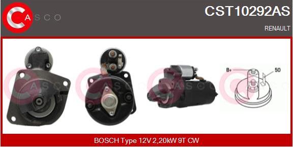 Casco CST10292AS - Стартер avtokuzovplus.com.ua