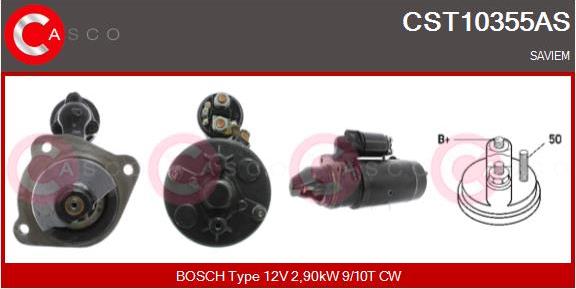 Casco CST10355AS - Стартер autocars.com.ua