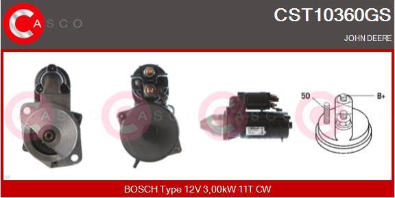 Casco CST10360GS - Стартер avtokuzovplus.com.ua