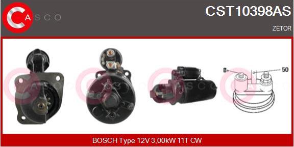 Casco CST10398AS - Стартер autocars.com.ua