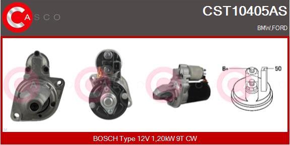 Casco CST10405AS - Стартер autocars.com.ua