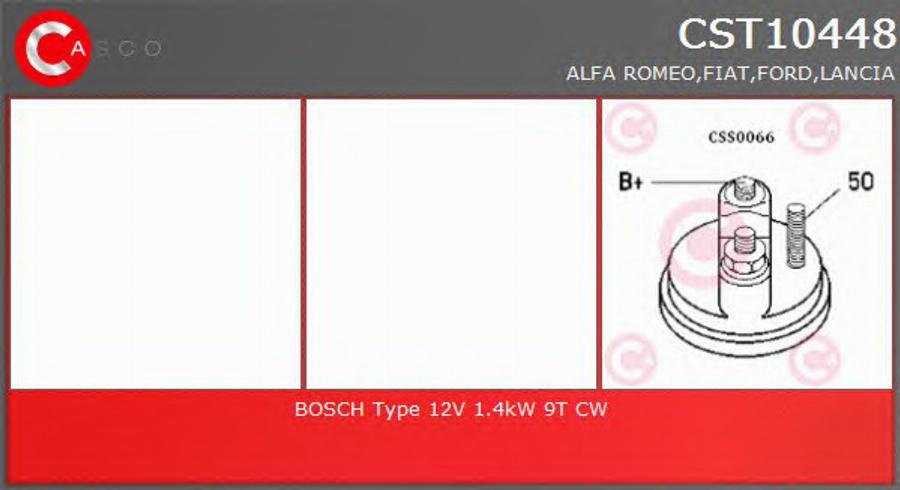 Casco CST10448 - Стартер avtokuzovplus.com.ua