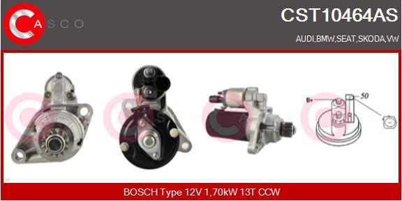 Casco CST10464AS - Стартер autocars.com.ua