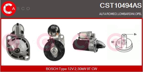 Casco CST10494AS - Стартер autocars.com.ua