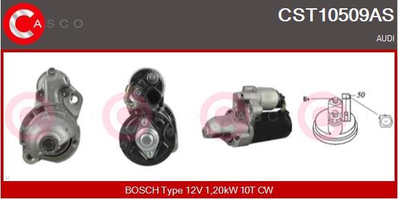 Casco CST10509AS - Стартер autocars.com.ua