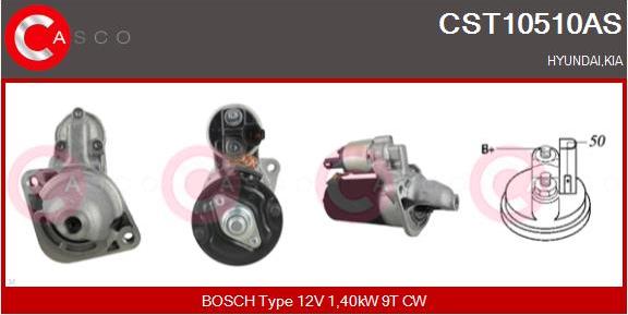 Casco CST10510AS - Стартер avtokuzovplus.com.ua