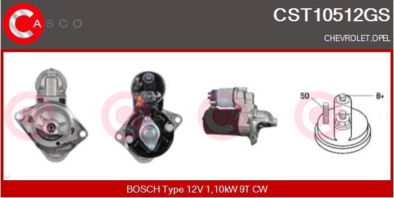 Casco CST10512GS - Стартер autocars.com.ua