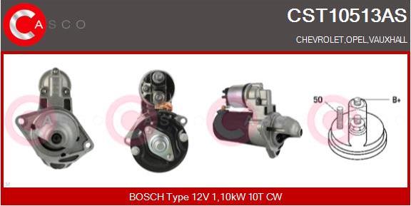 Casco CST10513AS - Стартер autocars.com.ua