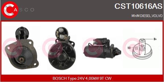 Casco CST10616AS - Стартер avtokuzovplus.com.ua