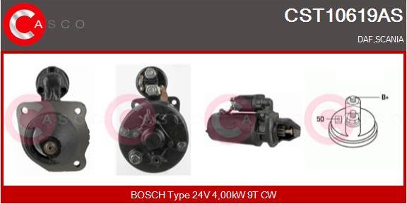 Casco CST10619AS - Стартер avtokuzovplus.com.ua