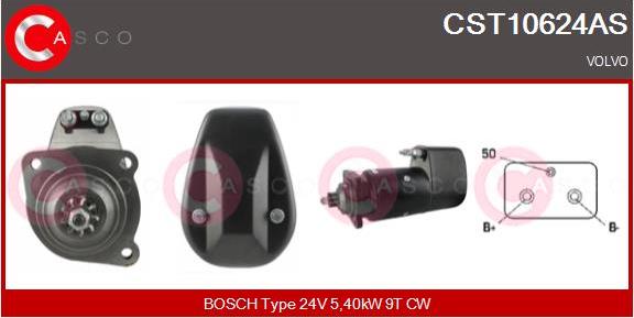 Casco CST10624AS - Стартер avtokuzovplus.com.ua