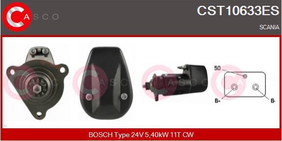 Casco CST10633ES - Стартер avtokuzovplus.com.ua