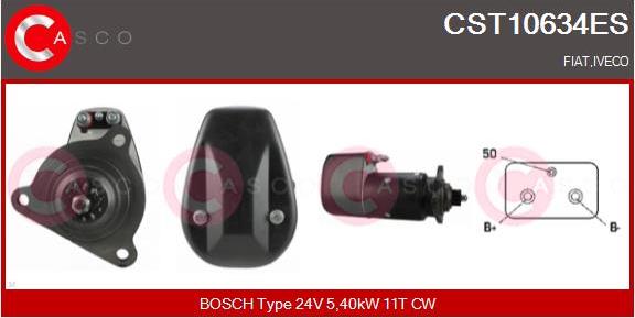 Casco CST10634ES - Стартер autocars.com.ua