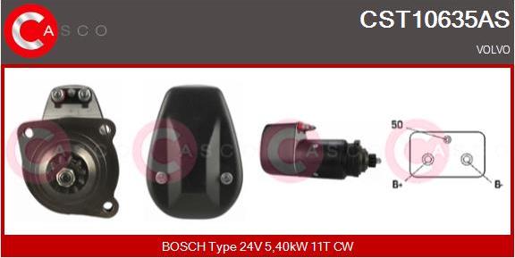 Casco CST10635AS - Стартер autocars.com.ua