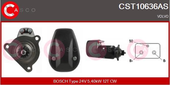 Casco CST10636AS - Стартер autocars.com.ua