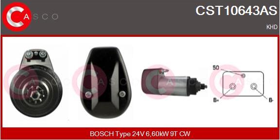 Casco CST10643AS - Стартер avtokuzovplus.com.ua