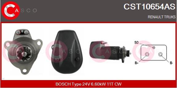 Casco CST10654AS - Стартер autocars.com.ua
