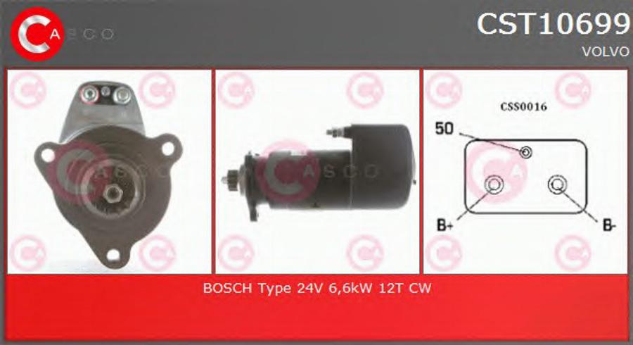 Casco CST10699 - Стартер avtokuzovplus.com.ua