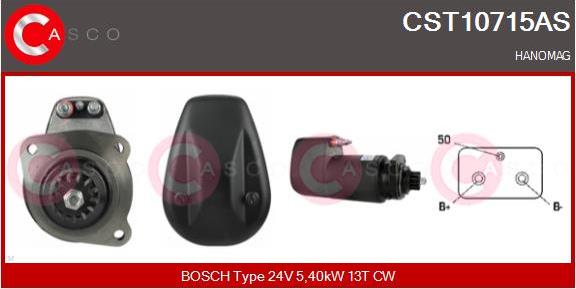 Casco CST10715AS - Стартер autocars.com.ua