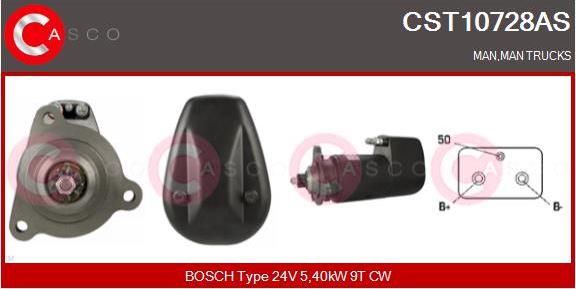 Casco CST10728AS - Стартер autocars.com.ua