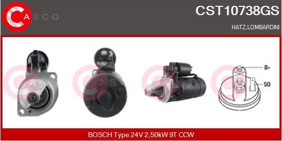 Casco CST10738GS - Стартер autocars.com.ua