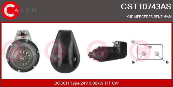 Casco CST10743AS - Стартер autocars.com.ua