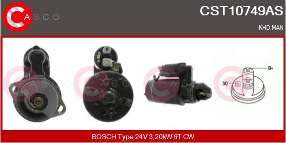 Casco CST10749AS - Стартер avtokuzovplus.com.ua