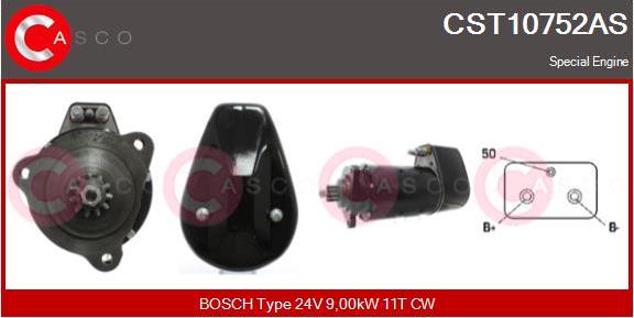 Casco CST10752AS - Стартер autocars.com.ua