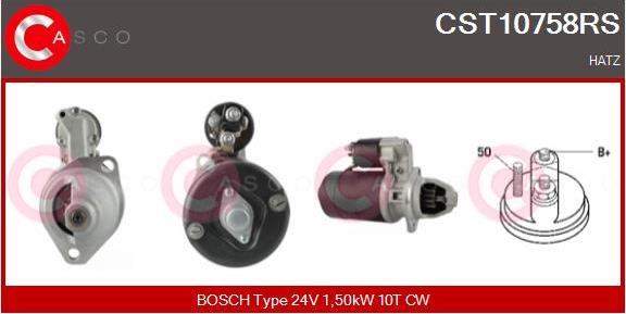 Casco CST10758RS - Стартер autocars.com.ua