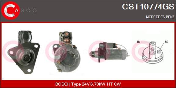 Casco CST10774GS - Стартер autocars.com.ua