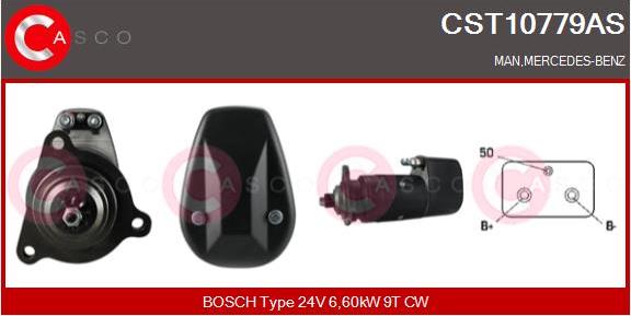 Casco CST10779AS - Стартер avtokuzovplus.com.ua