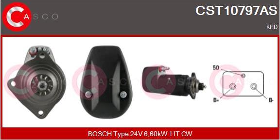 Casco CST10797AS - Стартер autocars.com.ua