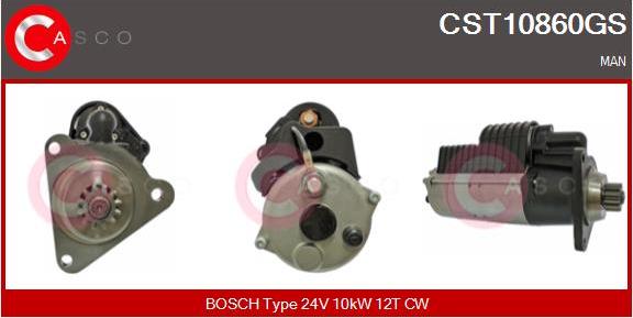 Casco CST10860GS - Стартер autocars.com.ua