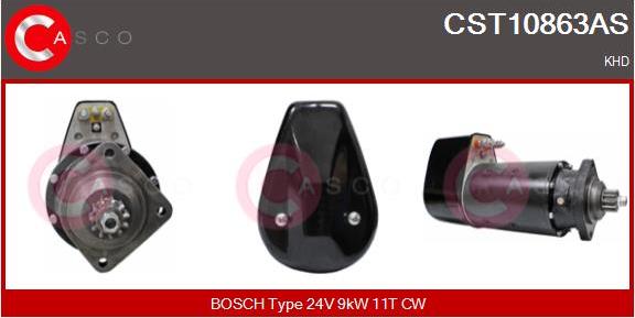 Casco CST10863AS - Стартер autocars.com.ua