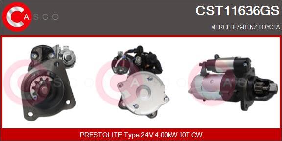 Casco CST11636GS - Стартер avtokuzovplus.com.ua