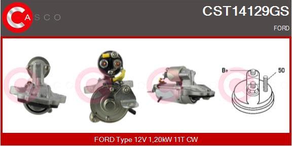 Casco CST14129GS - Стартер autocars.com.ua