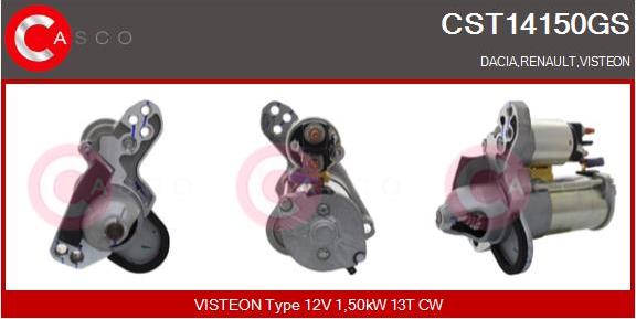 Casco CST14150GS - Стартер autocars.com.ua