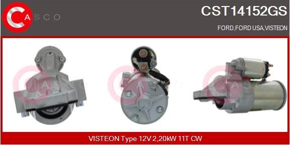 Casco CST14152GS - Стартер avtokuzovplus.com.ua