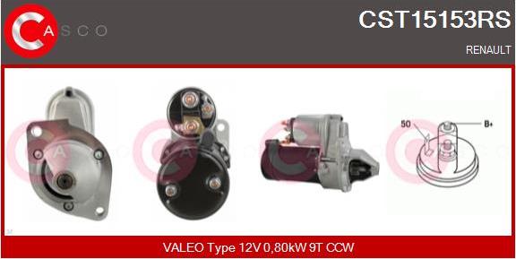 Casco CST15153RS - Стартер autocars.com.ua