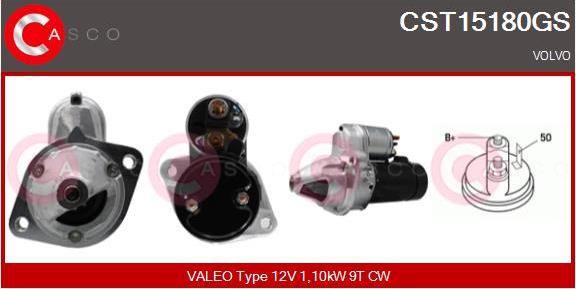 Casco CST15180GS - Стартер autocars.com.ua