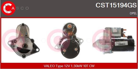 Casco CST15194GS - Стартер autocars.com.ua